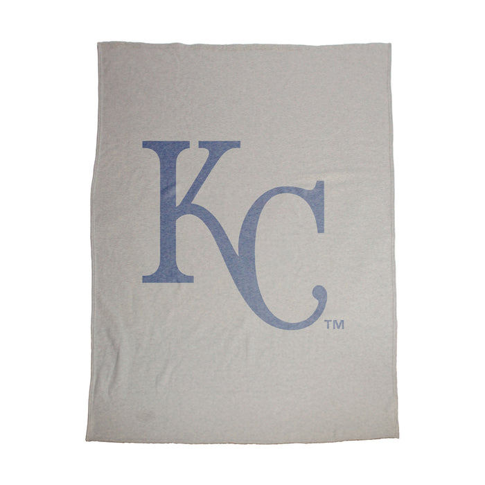 Kansas City Royals Oversized Logo Sublimated Sweatshirt Blanket