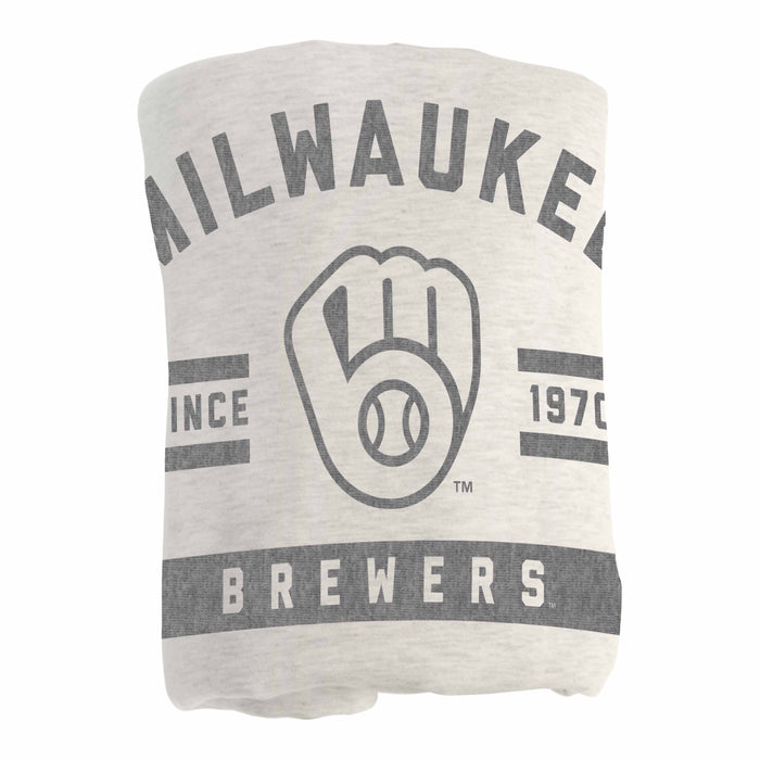 Milwaukee Brewers Sublimated Sweatshirt Blanket