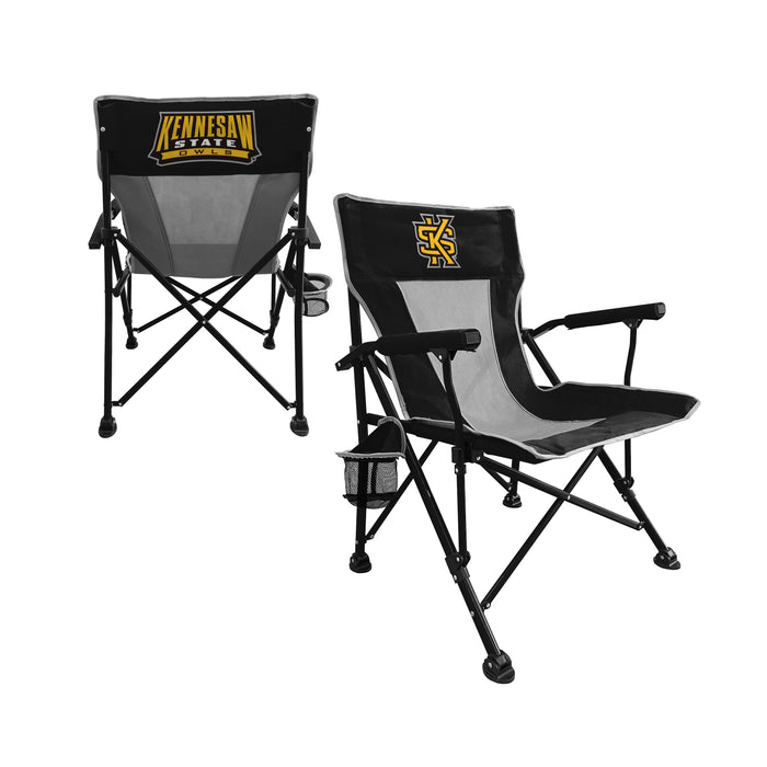 Kennesaw State Owls Hard Arm Folding Chair - Tailgate - Camping