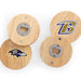Baltimore Ravens Coasters with Bottle Openers Set of 4