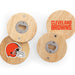 Cleveland Browns Coasters with Bottle Openers Set of 4