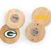 Green Bay Packers Coasters with Bottle Openers Set of 4