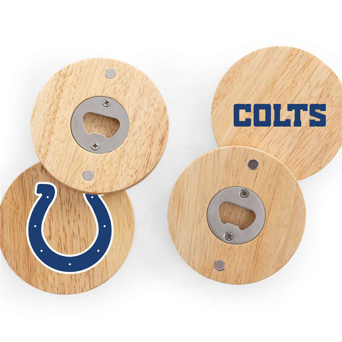 Indianapolis Colts Coasters with Bottle Openers Set of 4