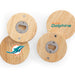 Miami Dolphins Coasters with Bottle Openers Set of 4