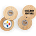Pittsburgh Steelers Coasters with Bottle Openers Set of 4