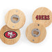 San Francisco 49ers Coasters with Bottle Openers Set of 4