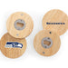 Seattle Seahawks Coasters with Bottle Openers Set of 4