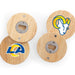 Los Angeles Rams Coasters with Bottle Openers Set of 4