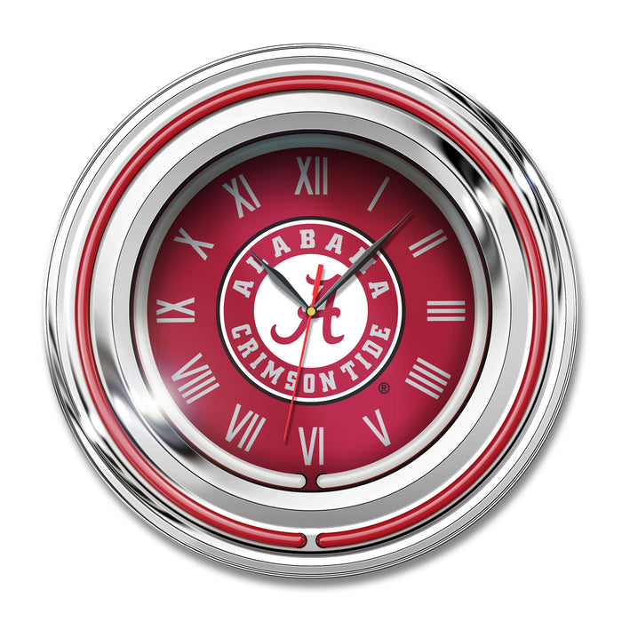 15" Alabama Crimson Tide Neon Clock
