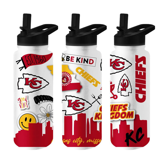 Kansas City Chiefs 34oz Quencher Bottle