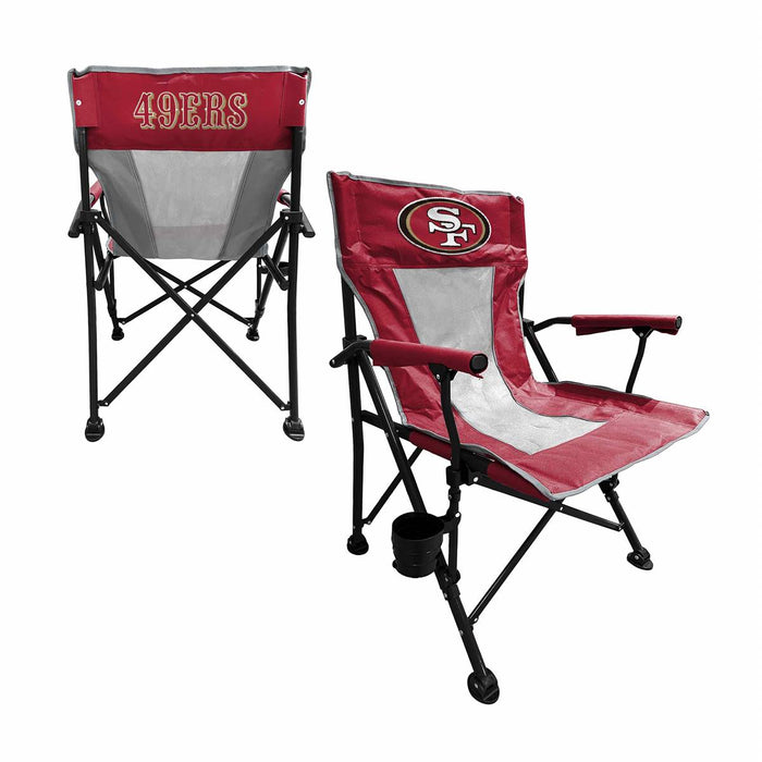 San Francisco 49ers  Hard Arm Folding Chair - Tailgate - Camping