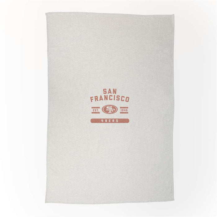 San Francisco 49ers Sublimated Sweatshirt Blanket
