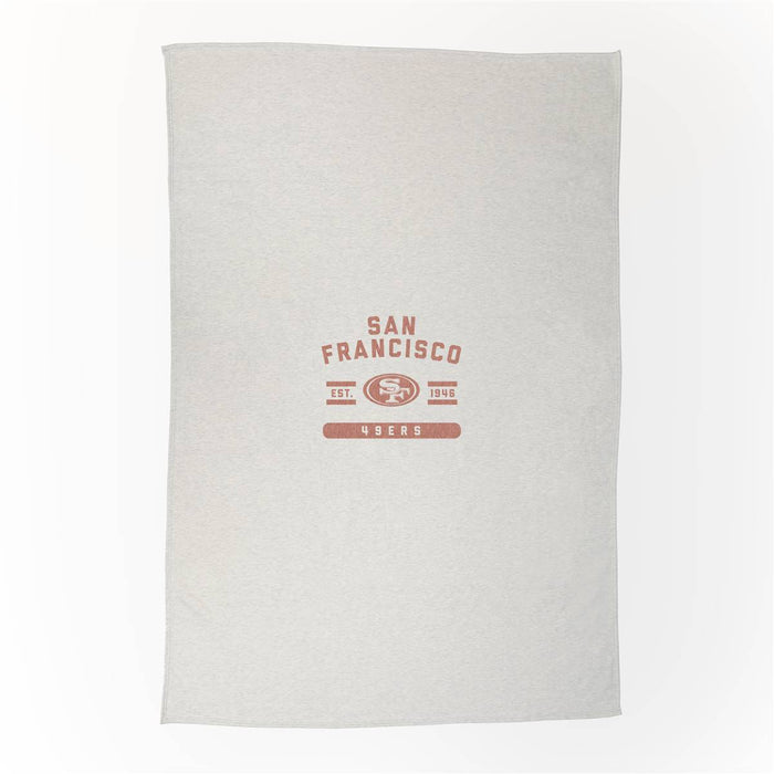 San Francisco 49ers Sublimated Sweatshirt Blanket