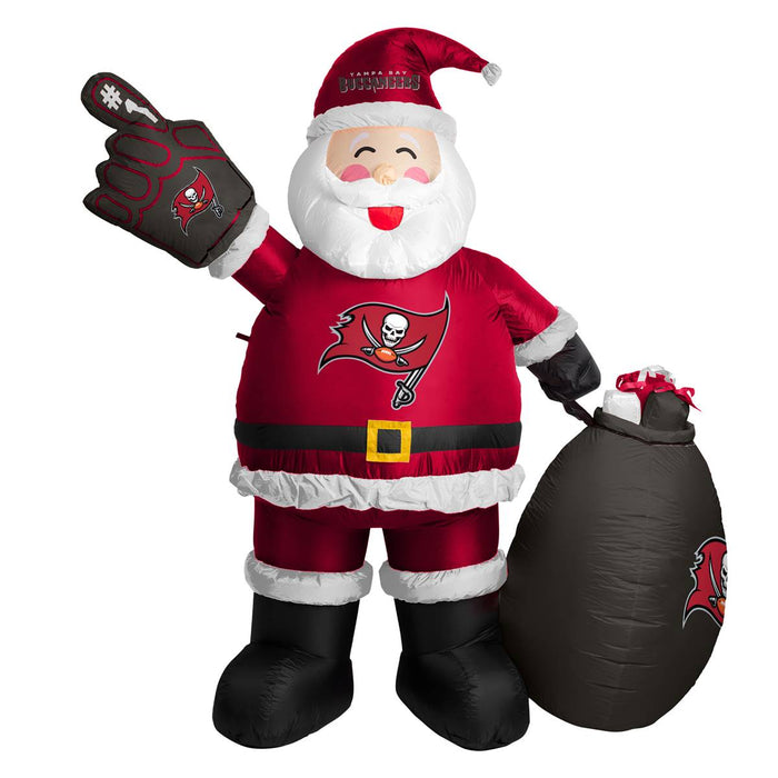 Tampa Bay Buccaneers Inflatable Santa 7 Ft Tall