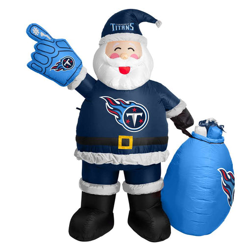 Tennessee Titans Santa Clause Yard Inflatable 7 Ft Tall