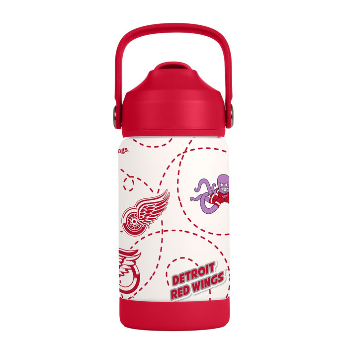 Detroit Red Wings 12oz 100th Anniversary SS Kids Bottle