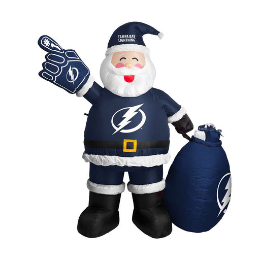Tampa Bay Lightning Inflatable Santa 7 Ft Tall