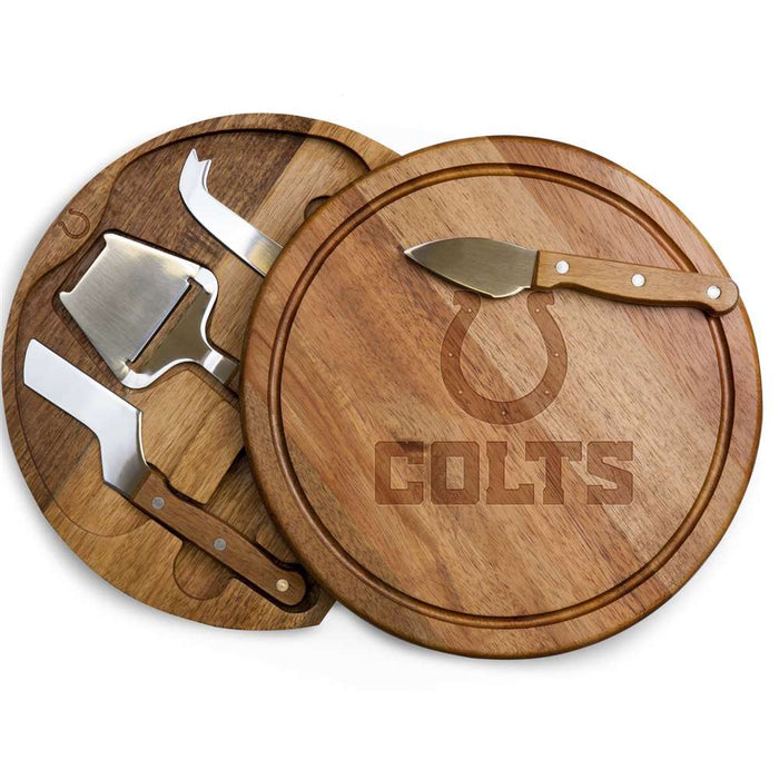 Indianapolis Colts Acacia Circo Cheese Cutting Board & Tools Set