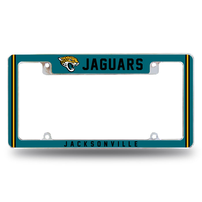 Jacksonville Jaguars  All Over Chrome License Plate Frame