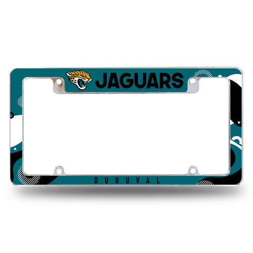Jacksonville Jaguars  All Over Chrome License Plate Frame
