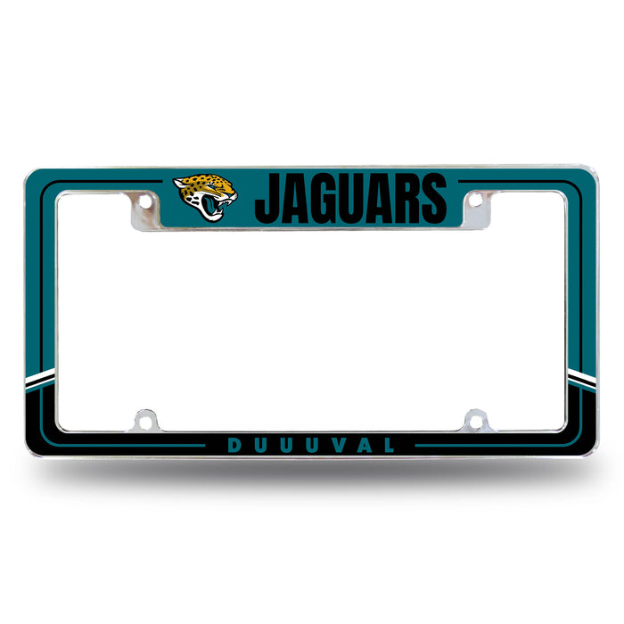 Jacksonville Jaguars  All Over Chrome License Plate Frame