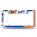 Florida Gators Tie Dye 12" x 6" Chrome All Over Automotive License Plate Frame for Car/Truck/SUV    