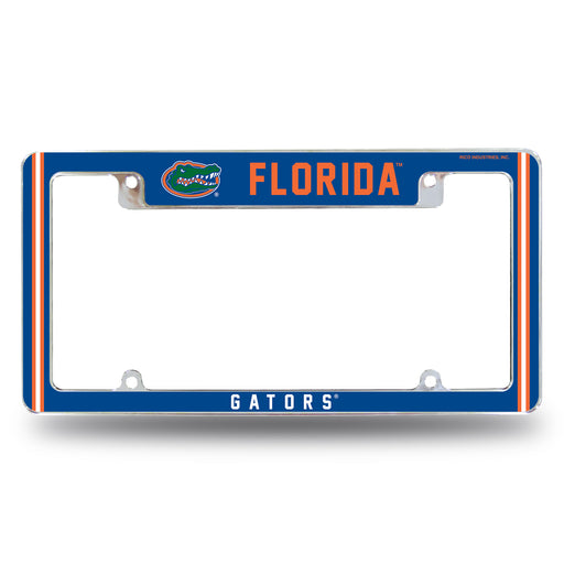 Florida Gators  All Over Chrome License Plate Frame