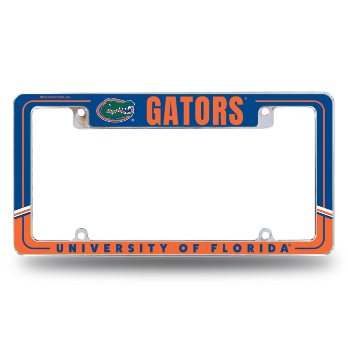 Florida Gators  All Over Chrome License Plate Frame