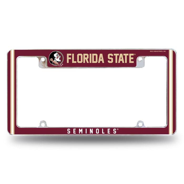 Florida State Seminoles  All Over Chrome License Plate Frame