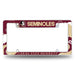 Florida State Seminoles  All Over Chrome License Plate Frame