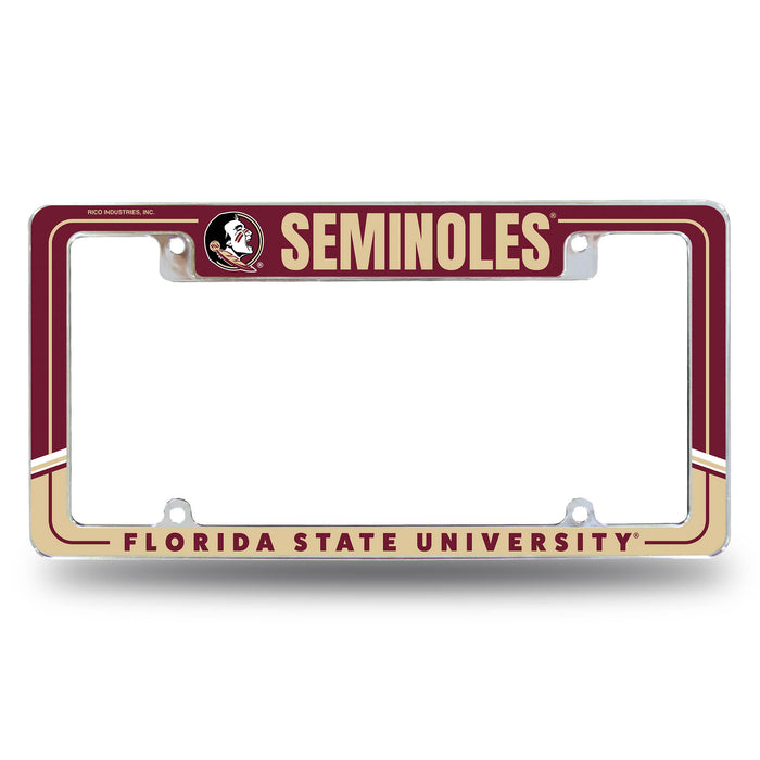 Florida State Seminoles  All Over Chrome License Plate Frame