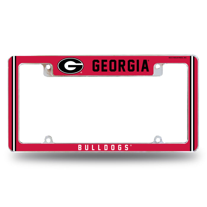 Georgia Bulldogs  All Over Chrome License Plate Frame