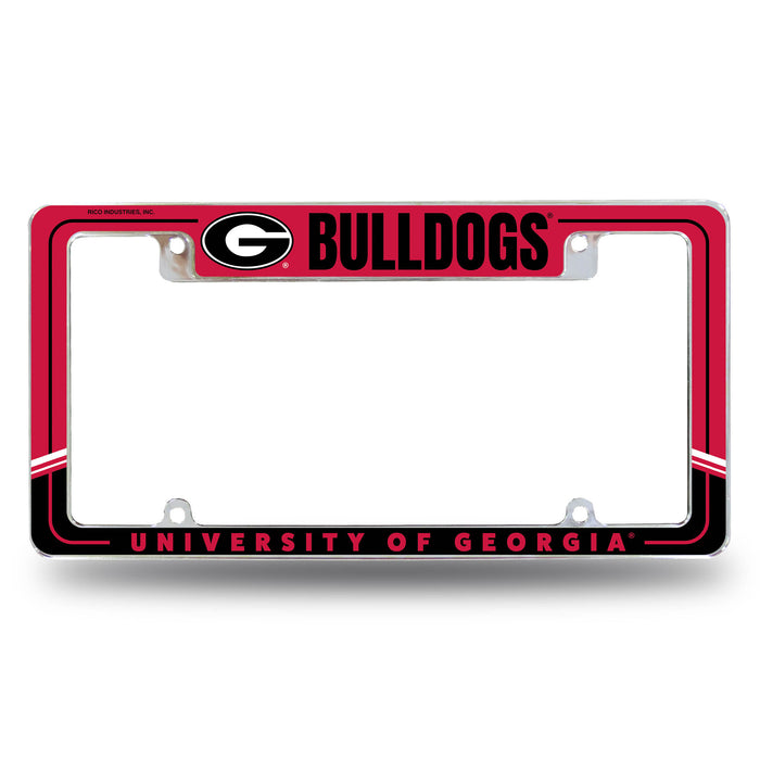 Georgia Bulldogs  All Over Chrome License Plate Frame