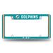 Miami Dolphins  All Over Chrome License Plate Frame
