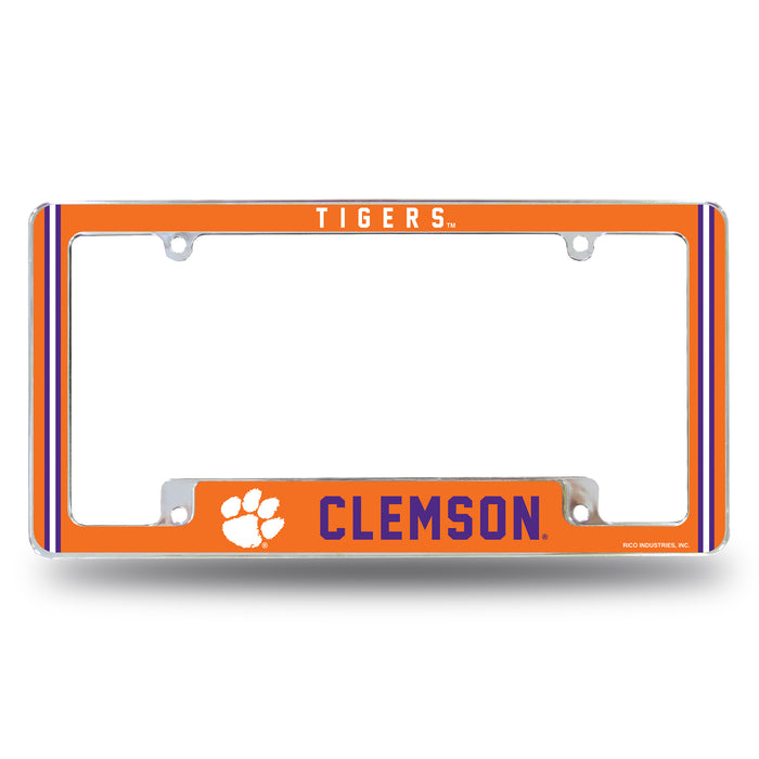 Clemson Tigers  All Over Chrome License Plate Frame