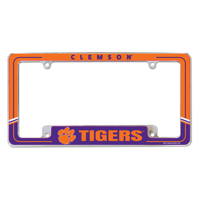 Clemson Tigers  All Over Chrome License Plate Frame