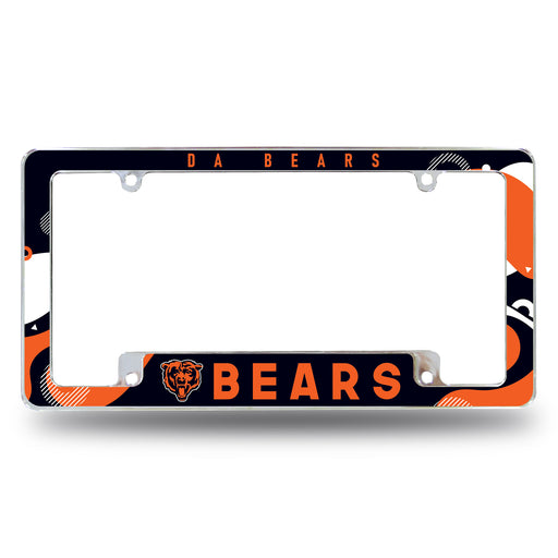 Chicago Bears  All Over Chrome License Plate Frame