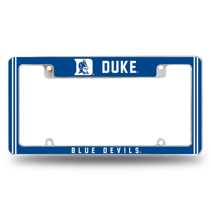 Duke Blue Devils  All Over Chrome License Plate Frame