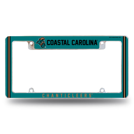Coastal Carolina  All Over Chrome License Plate Frame
