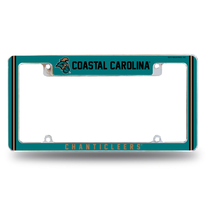 Coastal Carolina  All Over Chrome License Plate Frame
