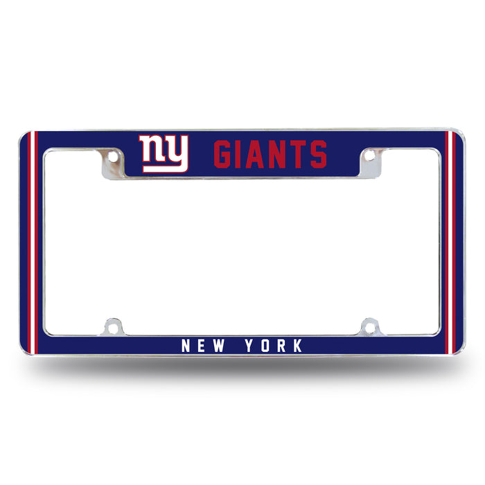New York Giants  All Over Chrome License Plate Frame