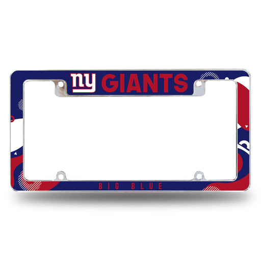 New York Giants  All Over Chrome License Plate Frame