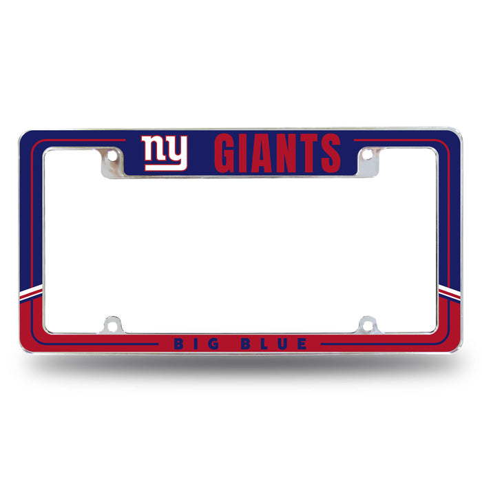 New York Giants  All Over Chrome License Plate Frame