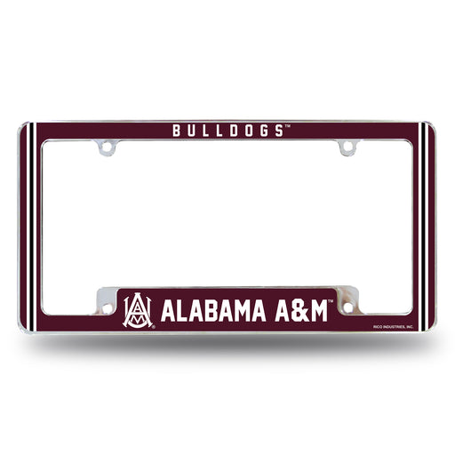 Alabama A&M  All Over Chrome License Plate Frame