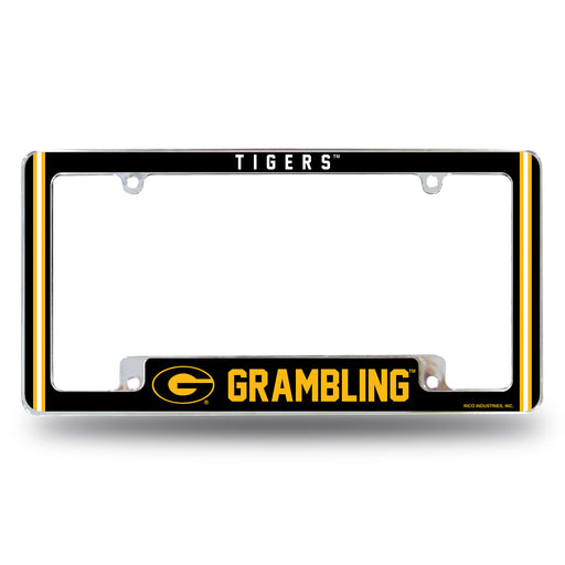 Grambling State  All Over Chrome License Plate Frame