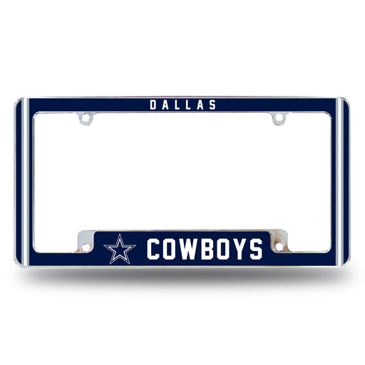 Dallas Cowboys  All Over Chrome License Plate Frame