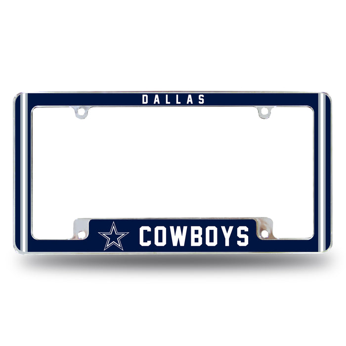 Dallas Cowboys  All Over Chrome License Plate Frame