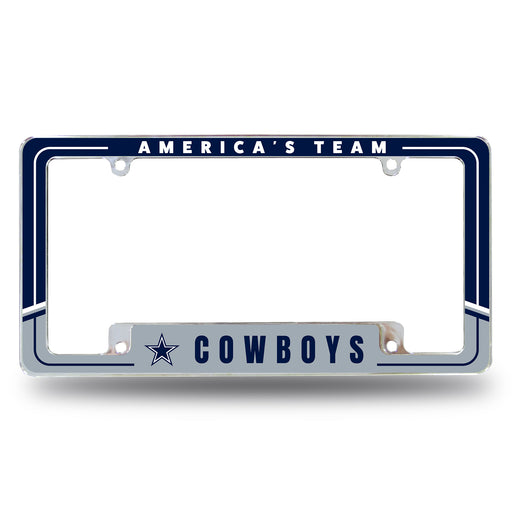 Dallas Cowboys  All Over Chrome License Plate Frame