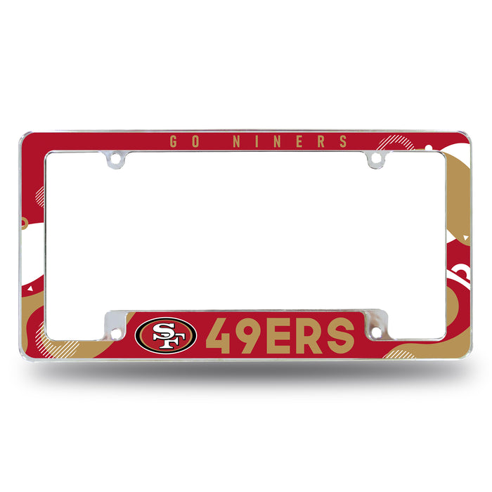 San Francisco 49ers  All Over Chrome License Plate Frame