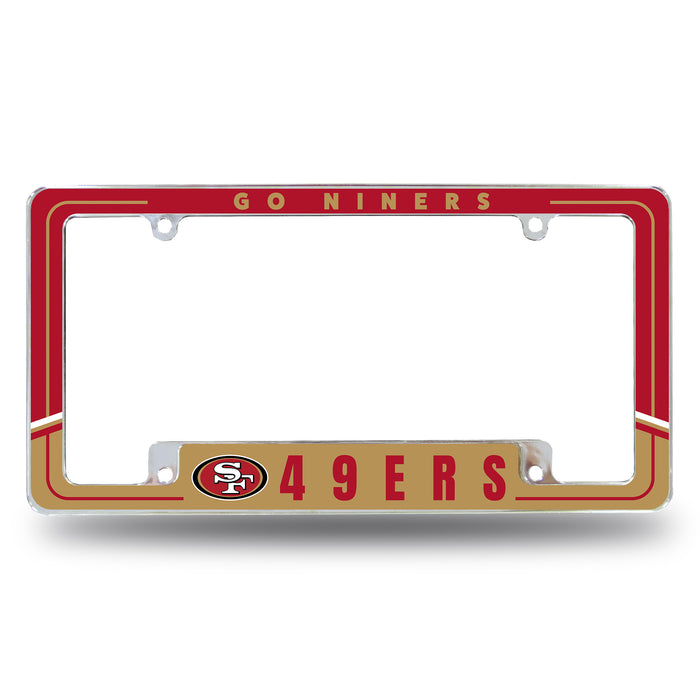 San Francisco 49ers  All Over Chrome License Plate Frame